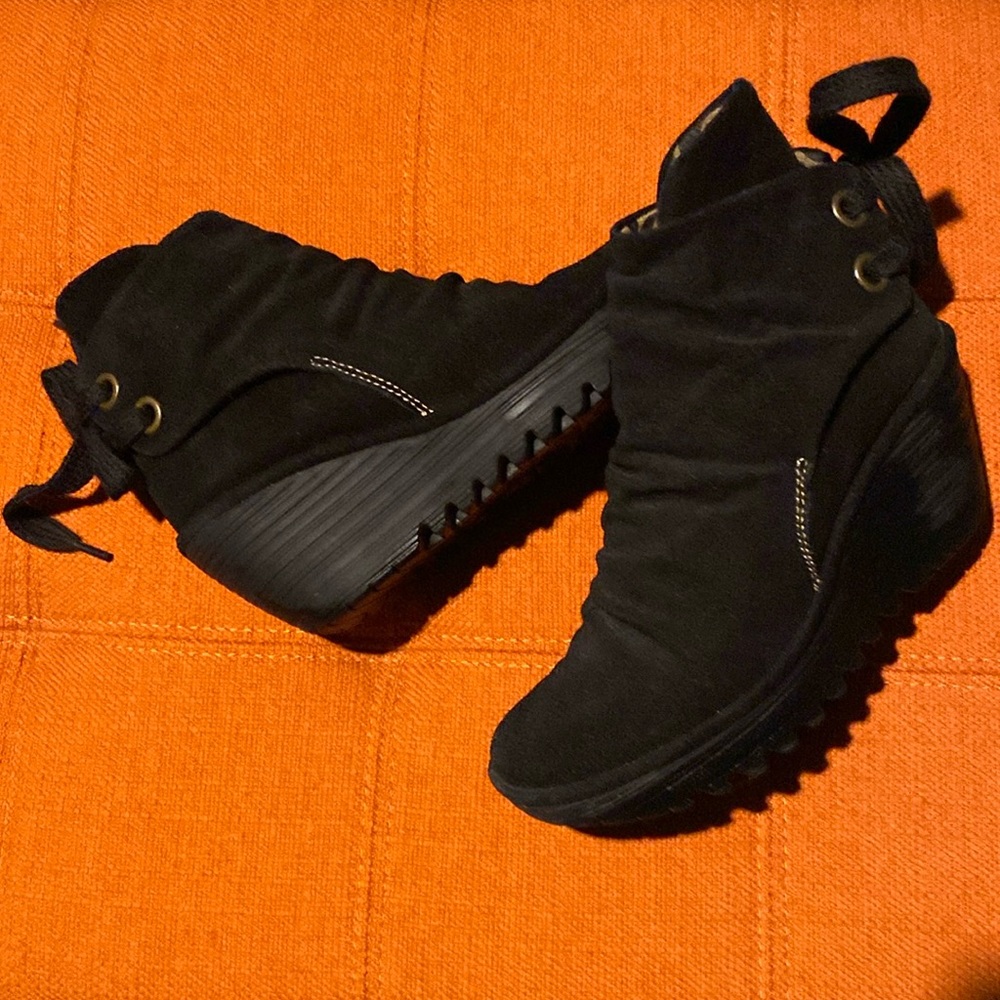 Fly London  Yama Short Wedge Boots.SizeEU 36.